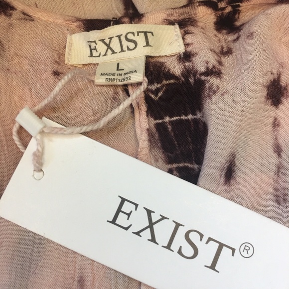 New EXIST Tank Top - Brown & Light Pink - Tie Dye - Picture 5 of 5
